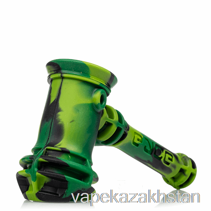 Vape Disposable Eyce Hammer Silicone Bubbler Jungle (Black / Green / Lime Green)